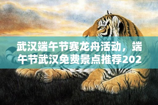 武汉端午节赛龙舟活动，端午节武汉免费景点推荐2023