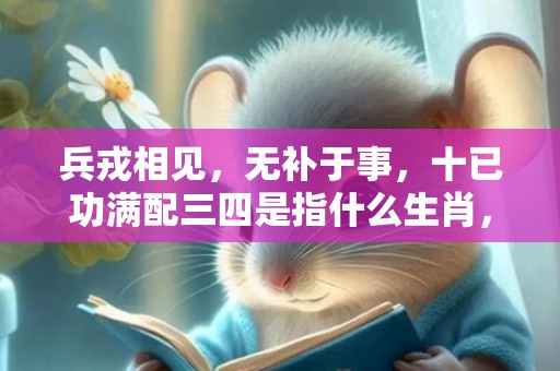 兵戎相见，无补于事，十已功满配三四是指什么生肖，精选解释落实