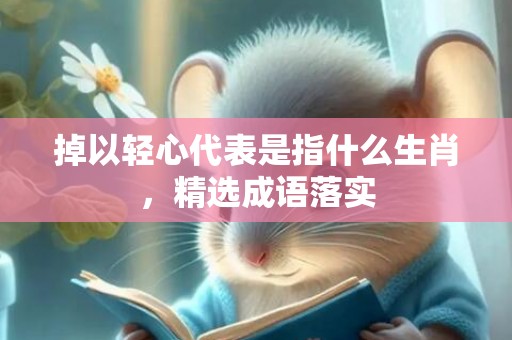 掉以轻心代表是指什么生肖，精选成语落实