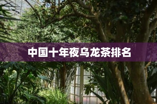 中国十年夜乌龙茶排名