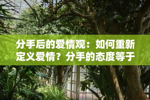 分手后的爱情观：如何重新定义爱情？分手的态度等于恋爱时的态度