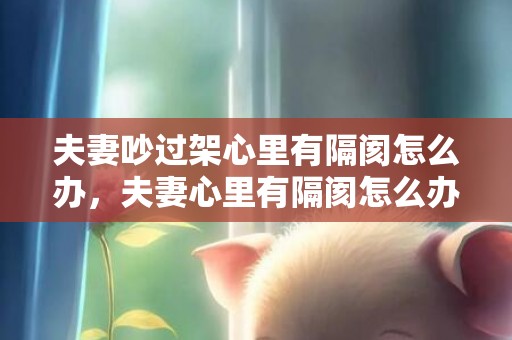 夫妻吵过架心里有隔阂怎么办，夫妻心里有隔阂怎么办 夫妻有隔阂的说说