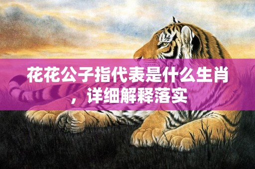 花花公子指代表是什么生肖，详细解释落实
