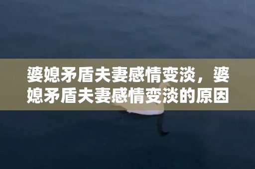 婆媳矛盾夫妻感情变淡，婆媳矛盾夫妻感情变淡的原因有哪些