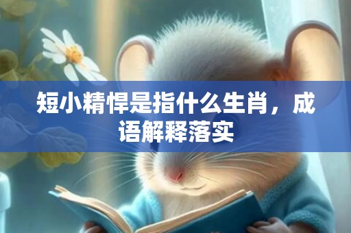 短小精悍是指什么生肖，成语解释落实