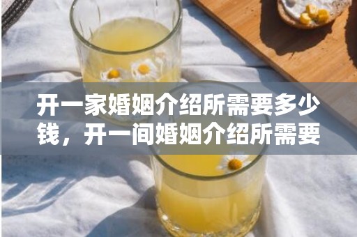 开一家婚姻介绍所需要多少钱，开一间婚姻介绍所需要什么手续费和费用？开一家婚姻介绍所需要多少钱