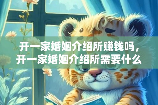 开一家婚姻介绍所赚钱吗，开一家婚姻介绍所需要什么手续