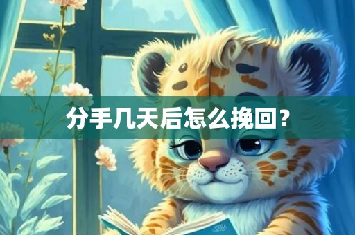 分手几天后怎么挽回？