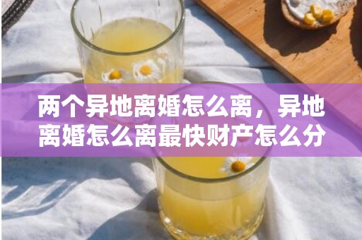 两个异地离婚怎么离，异地离婚怎么离最快财产怎么分