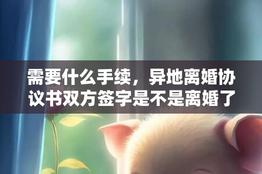 需要什么手续，异地离婚协议书双方签字是不是离婚了
