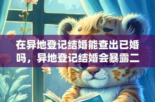 在异地登记结婚能查出已婚吗，异地登记结婚会暴露二婚吗(二婚登记需要离婚证吗)