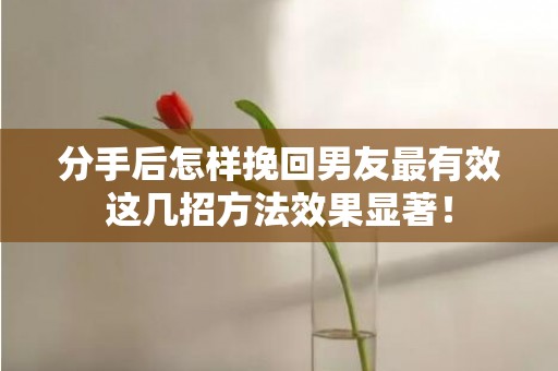 分手后怎样挽回男友最有效这几招方法效果显著！