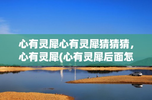 心有灵犀心有灵犀猜猜猜，心有灵犀(心有灵犀后面怎么接)