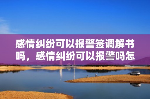 感情纠纷可以报警签调解书吗，感情纠纷可以报警吗怎么处理