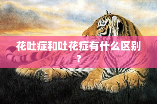 花吐症和吐花症有什么区别?