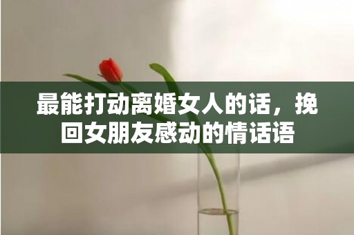 最能打动离婚女人的话，挽回女朋友感动的情话语