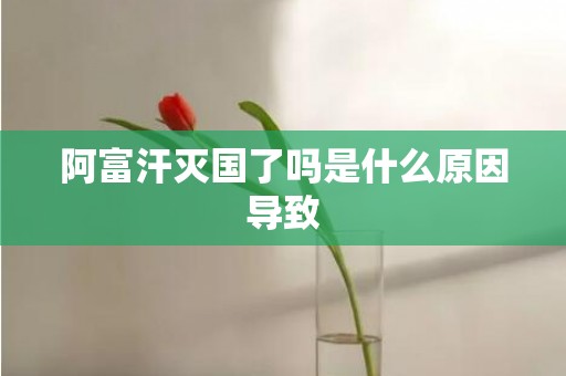 阿富汗灭国了吗是什么原因导致
