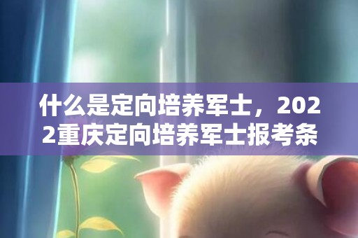 什么是定向培养军士，2022重庆定向培养军士报考条件+招生计划+招生院校+录取流程