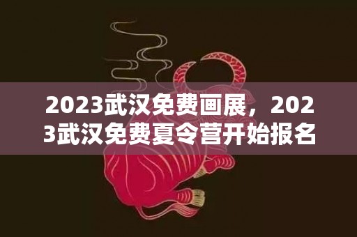 2023武汉免费画展，2023武汉免费夏令营开始报名了吗