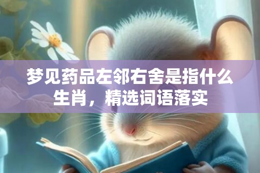 梦见药品左邻右舍是指什么生肖，精选词语落实