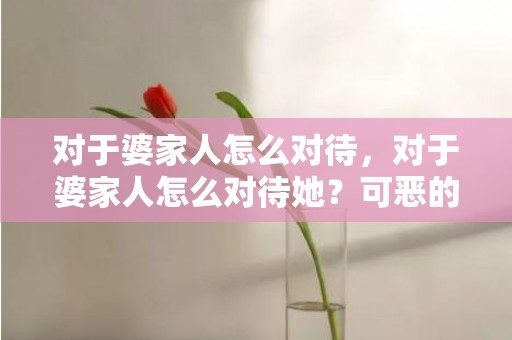 对于婆家人怎么对待，对于婆家人怎么对待她？可恶的婆家人