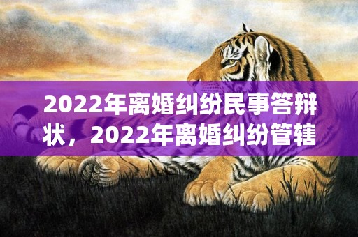 2022年离婚纠纷民事答辩状，2022年离婚纠纷管辖(离婚案件诉讼管辖)