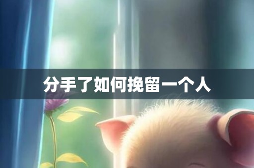 分手了如何挽留一个人