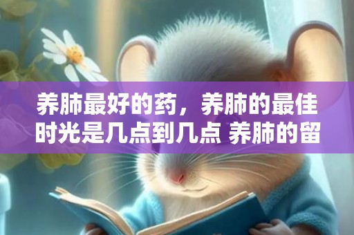 养肺最好的药，养肺的最佳时光是几点到几点 养肺的留意事项
