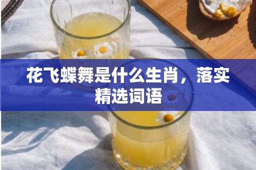 花飞蝶舞是什么生肖，落实精选词语