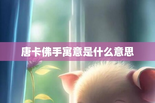 唐卡佛手寓意是什么意思