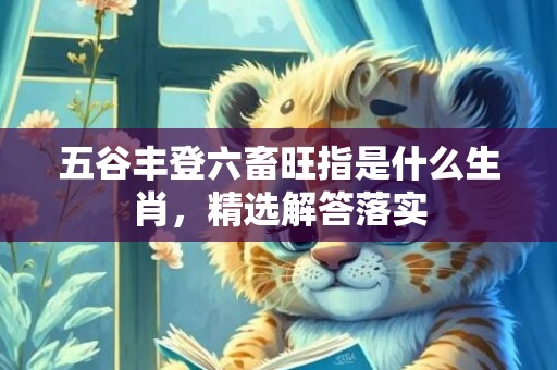 五谷丰登六畜旺指是什么生肖，精选解答落实