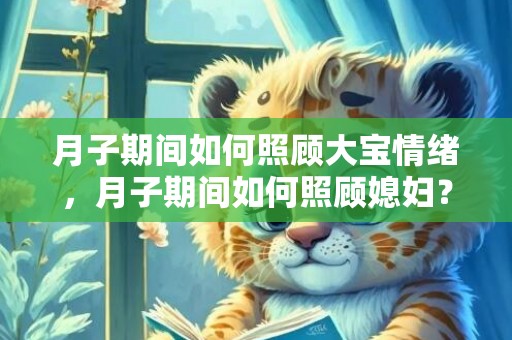 月子期间如何照顾大宝情绪，月子期间如何照顾媳妇？不照顾媳妇月子的婆婆