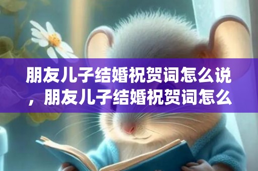 朋友儿子结婚祝贺词怎么说，朋友儿子结婚祝贺词怎么说呢(儿子结婚贺词)
