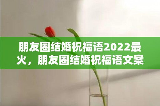 朋友圈结婚祝福语2022最火，朋友圈结婚祝福语文案短句子搞笑