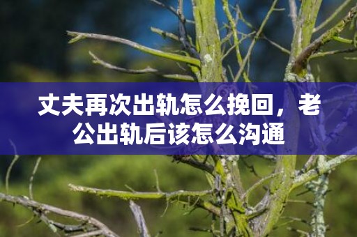 丈夫再次出轨怎么挽回，老公出轨后该怎么沟通