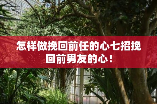 怎样做挽回前任的心七招挽回前男友的心！