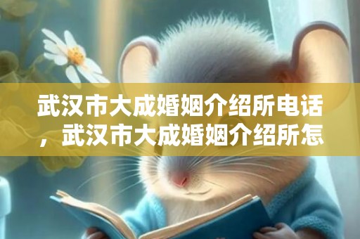 武汉市大成婚姻介绍所电话，武汉市大成婚姻介绍所怎么样？武汉最大的婚姻介绍所