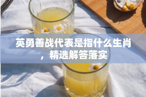 英勇善战代表是指什么生肖，精选解答落实