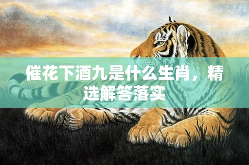 催花下酒九是什么生肖，精选解答落实