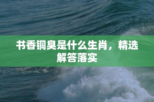 书香铜臭是什么生肖，精选解答落实