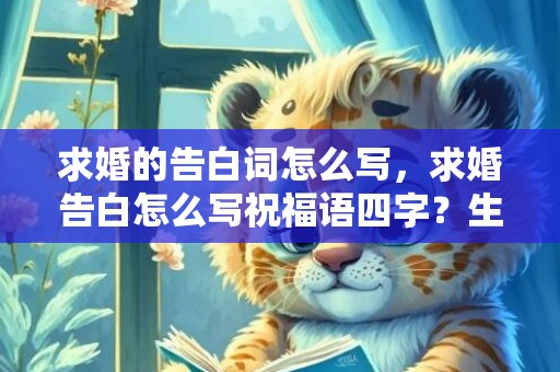 求婚的告白词怎么写，求婚告白怎么写祝福语四字？生日祝福语隐含表白