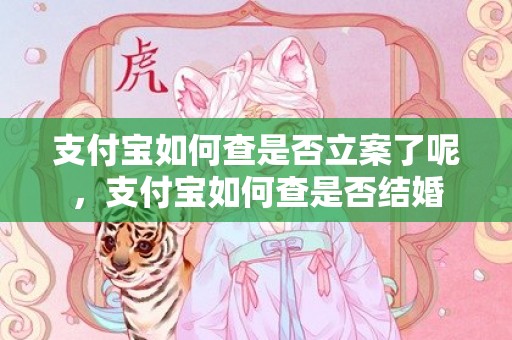 支付宝如何查是否立案了呢，支付宝如何查是否结婚