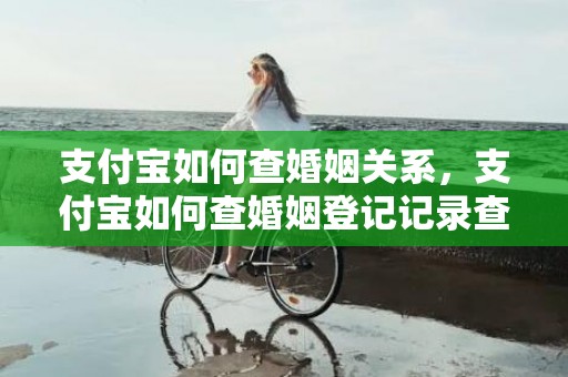 支付宝如何查婚姻关系，支付宝如何查婚姻登记记录查询结果