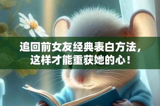 追回前女友经典表白方法，这样才能重获她的心！