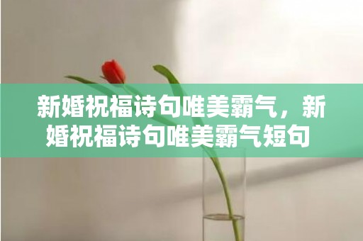 新婚祝福诗句唯美霸气，新婚祝福诗句唯美霸气短句 新婚祝福诗句唯美简短朋友圈