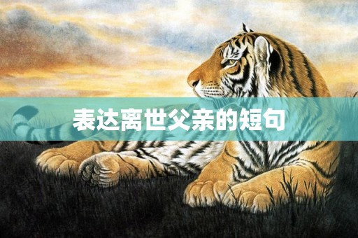表达离世父亲的短句