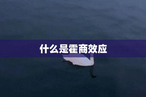 什么是霍商效应