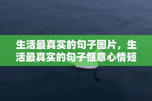 生活最真实的句子图片，生活最真实的句子惬意心情短句 点缀生活的唯美句子