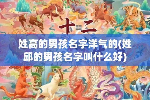 姓高的男孩名字洋气的(姓邱的男孩名字叫什么好)