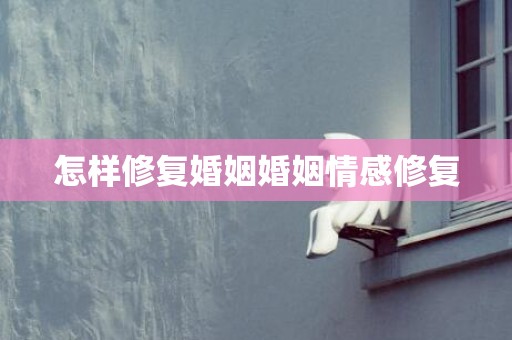 怎样修复婚姻婚姻情感修复
